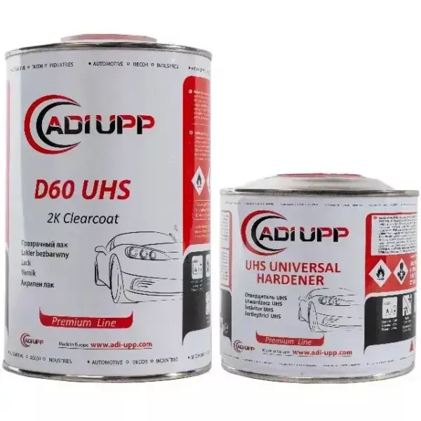 Лака комплект: D60 UHS 0.9л + Затверд. D60 UHS 0,45л, Adi Upp