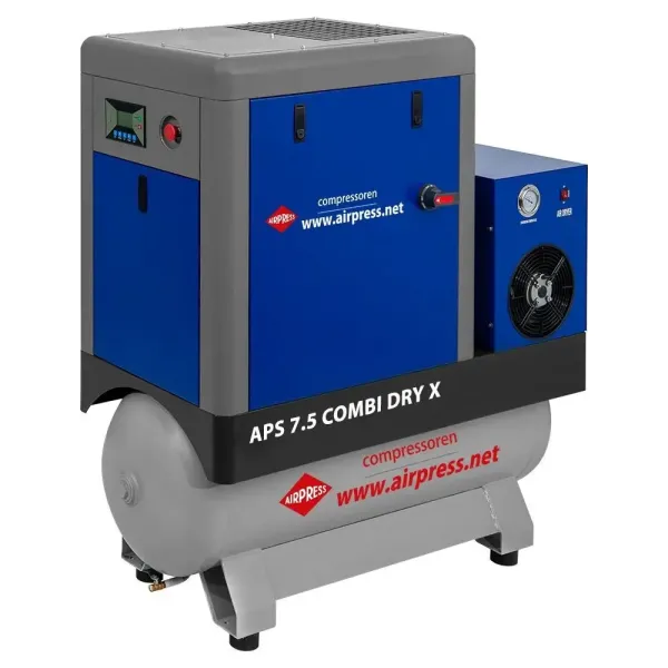 Компресор гвинтовий Airpress APS 7.5 COMBI DRY X з осушувачем, ресивер 200л