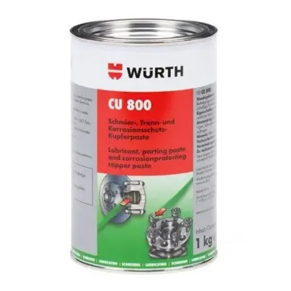 Антикоррозионная медная паста WURTH 1000г