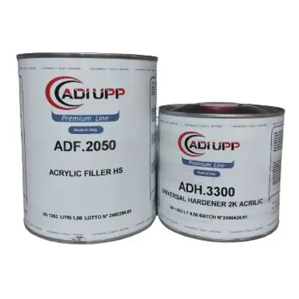 Грунта комплект: HS 5:1 2K ACRYLIC FILLER GREY 1L + Отвердитель UNIVERSAL HARDENER 2K ACRILIC 0.2L