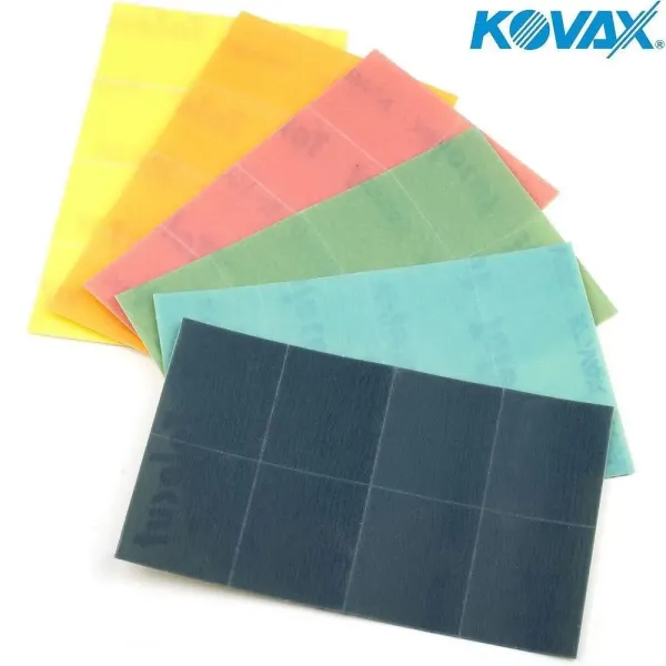 Полировочные листы Tolecut 1/8 Kovax 29 x 35 мм желтые, K-800