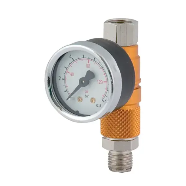 Редуктор-регулятор з манометром RP/1 REGOLATORE PORTATA ARIA AIR FLOW REGULATOR