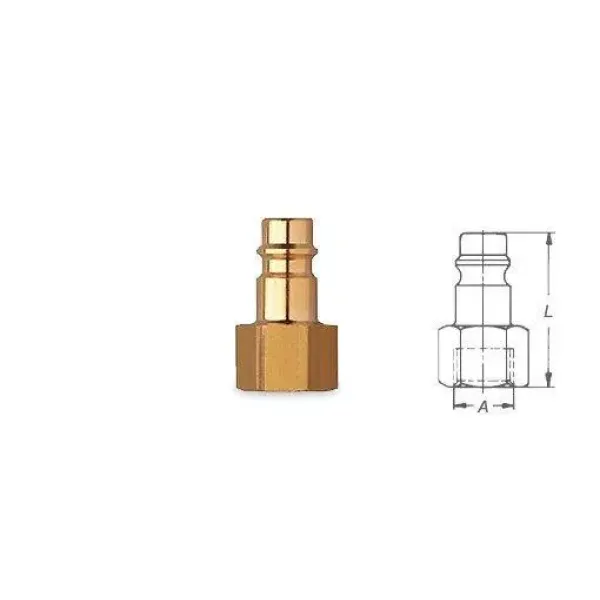 Быстросъемное пневматическое соединение 9 мм (латунь) WURTH