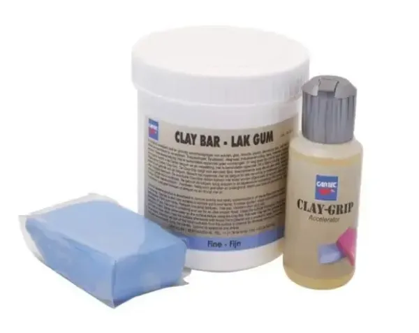Глина для очистки со средством для работы Clay-bar (With Clay Grip) Fine/Blue  200 гр