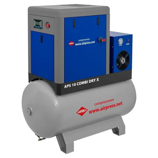 Компресор гвинтовий Airpress APS 10 COMBI DRY X з осушувачем, ресивер 500л