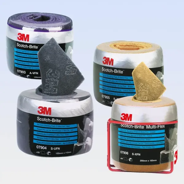 Шліфувальні листи в рулоні 3М Scotch-Brite Pre-Cut, мідні, 115 x 150 мм