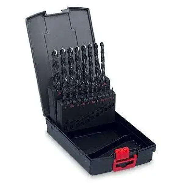 Набір свердел HSS ZEBRA WURTH 1.0-10.0×0.5, 19 шт.