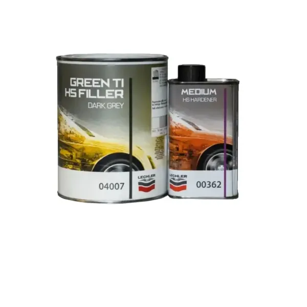 Грунт-наполнитель LECHLER 2K GREEN-TI FILLER DARK GREY, Комплект  (1л+0,2л) (темно-сeрый) 1.2л