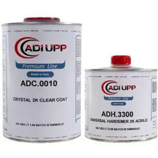 Лака комплект: HS CRYSTAL 2K CLEAR COAT 1L + Отверд. CRISTAL HS HARDENER 2K ACRILIC 0.5L