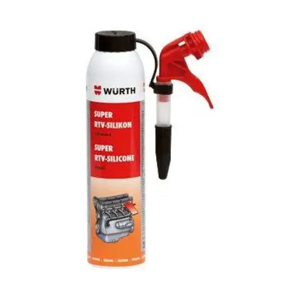Высокотемпературный серый герметик (до 315 °C) SUPER RTV WURTH 200 ml
