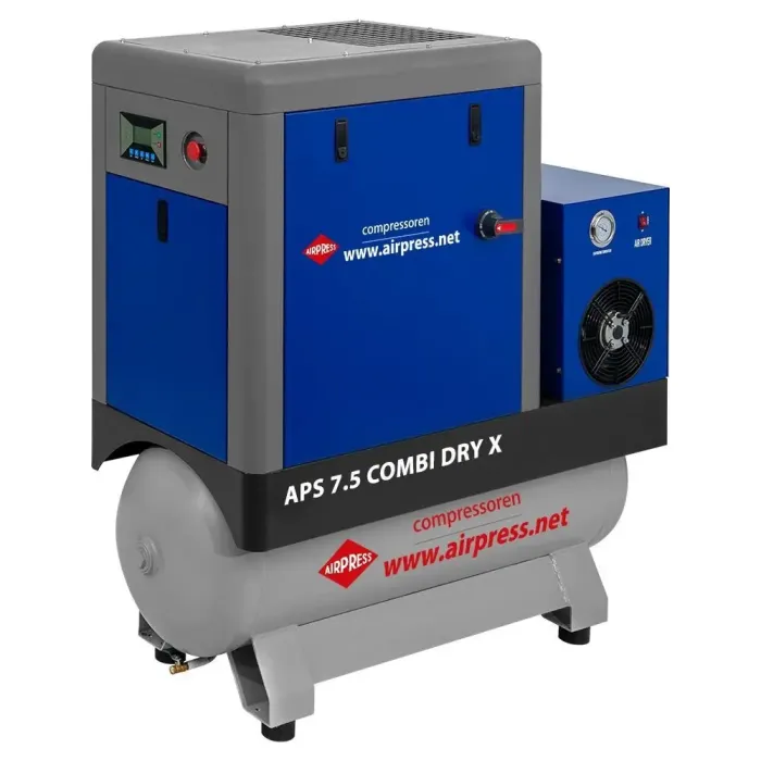 Компресор гвинтовий Airpress APS 7.5 COMBI DRY X з осушувачем, ресивер 200л